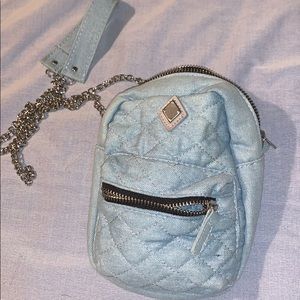 Blue Backpack purse ❥